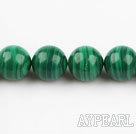 stripe malachite beads,14mm green,Sold per 15.35-inch strands