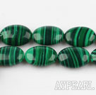 stripe malachite beads,5*10*14mm egg,green,sold per 15.35-inch strand