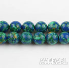 turquoise beads,8mm round,blue and green,sold per 15.35-inch strand