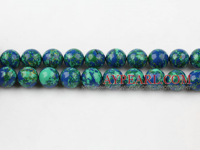 turquoise beads,12mm round,blue and green,sold per 15.35-inch strand