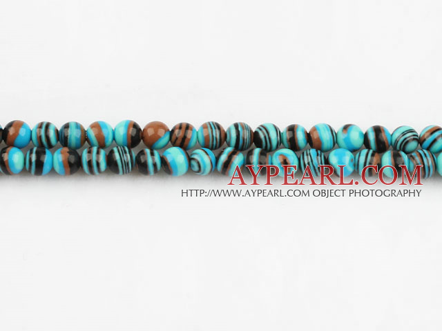 turquoise beads,4mm round,multi color,sold per 15.75-inch strand