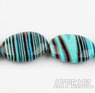 turquoise beads,5*13*18mm egg,multi color,sold per 15.35-inch strand