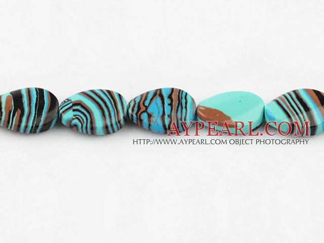 turquoise beads,5*13*18mm twistedegg,multi color,sold per 14.57-inch strand
