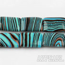 turquoise beads,5*13*18mm rectangle,multi color,sold per 15.35-inch strand