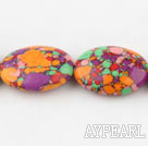 turquoise beads,5*13*18mm egg ,multi color,sold per 15.35-inch strand