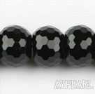 black agate beads,12*16mm abacus,faceted,Grade A ,Sold per 15.35-inch strands
