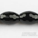 black agate beads,10*14mm date core,faceted,Grade A ,Sold per 15.35-inch strands