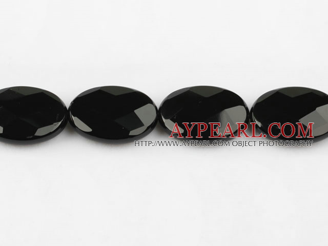 black agate beads,8*18*25mm egg,faceted,Grade A ,Sold per 15.35-inch strands