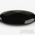 black agate beads,10*25*50mm egg,faceted,Grade A ,Sold per 15.75-inch strands