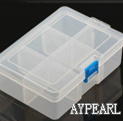 plastic beads container,58*110*162mm,rectangle, sold by each