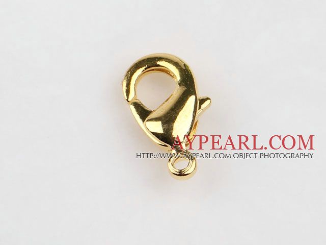 Lobster claw clasp, copper,golden,7*13mm. Sold per pkg of 500.