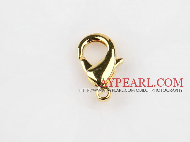 Lobster claw clasp, copper,golden,7*13mm. Sold per pkg of 500.