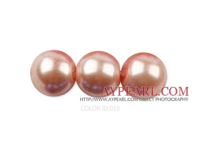 Glass pearl beads,8mm round,baby face, about 108pcs/strand,Sold per 32.28-inch strand