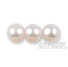 Glass pearl beads,8mm round,light pink, about 108pcs/strand,Sold per 32.28-inch strand