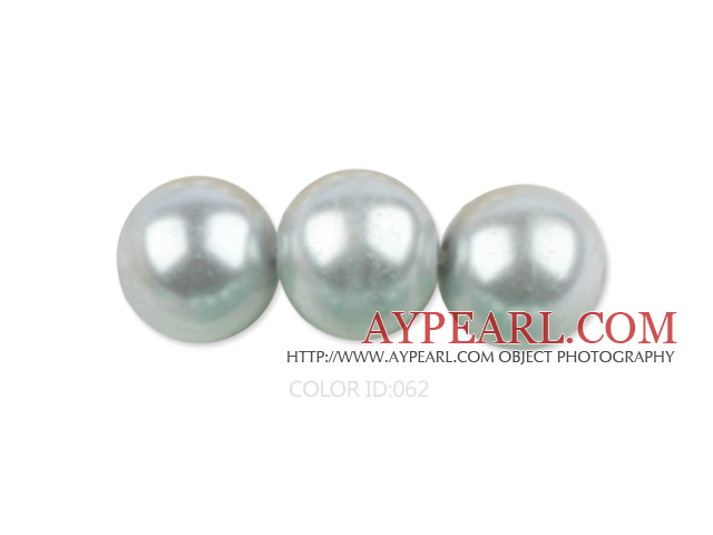 Glass pearl beads,8mm round,cyan, about 108pcs/strand,Sold per 32.28-inch strand