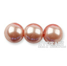 Glass pearl beads,12mm round,baby face, about 71pcs/strand, Sold per 32-inch strand