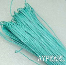 Cotton Wax Cord, blue , 1mm/strand, about 540m/bundle ,sold by each.