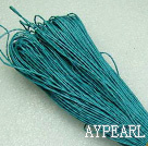 Cotton Wax Cord, sky, 1mm/strand, about 540m/bundle ,sold by each.