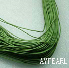 Cotton Wax Cord,green, 1mm/strand, about 540m/bundle ,sold by each.