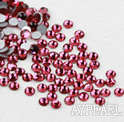 Rhinestone cabochon, rose, silver-foil back ,3.0-3.2mm faceted round, SS12. Sold per pkg of 1440.