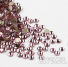 Rhinestone cabochon, light amethyst, silver-foil back ,3.0-3.2mm faceted round, SS12. Sold per pkg of 1440.