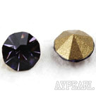 Rhinestone Cabochon, purple, 3.4-3.5mm faceted round, SS14,PP27. Sold per pkg of 1440pcs.