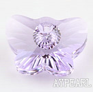 austrian crystal beads,18mm butterfly ,violet, sold per pkg of 2