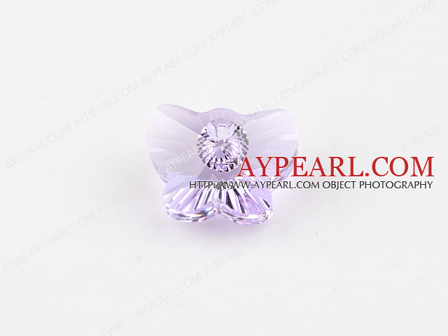 austrian crystal beads,18mm butterfly ,violet, sold per pkg of 2