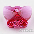austrian crystal beads,18mm butterfly ,rose, sold per pkg of 2