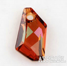 austrian crystal beads,18mm prismatic,gold, sold per pkg of 2