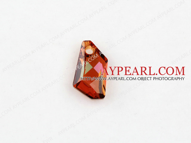 austrian crystal beads,18mm prismatic,gold, sold per pkg of 2