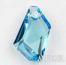 austrian crystal beads,18mm prismatic,blue, sold per pkg of 2