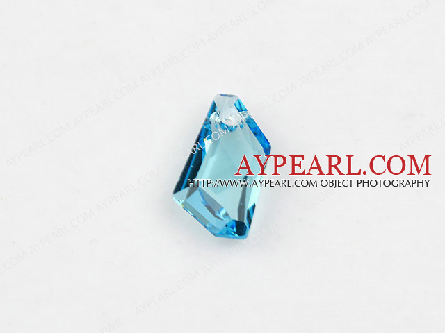 austrian crystal beads,18mm prismatic,blue, sold per pkg of 2
