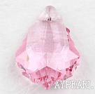 austrian crystal beads,22mm baroque,pink,sold per pkg of 2