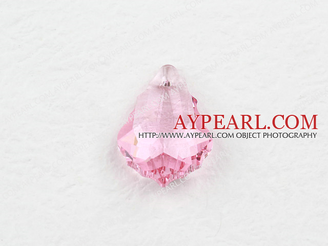 austrian crystal beads,22mm baroque,pink,sold per pkg of 2