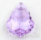 austrian crystal beads,22mm baroque,amethyst,sold per pkg of 2