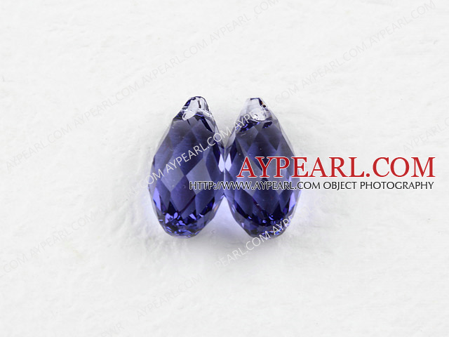 austrian crystal beads,17mm waterdrop,amethyst,multidimensional,sold per pkg of 2