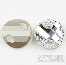 austrian crystal beads,18mm slice,champagne ab color,two holes,sold per pkg of 2