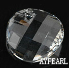 austrian crystal beads,18mm slice,transparent, slided drill,sold per pkg of 2