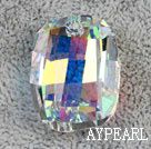 Austrain crystal pendants, AB color, 28mm  heterotypic hyphosis. Sold per pkg of 2.