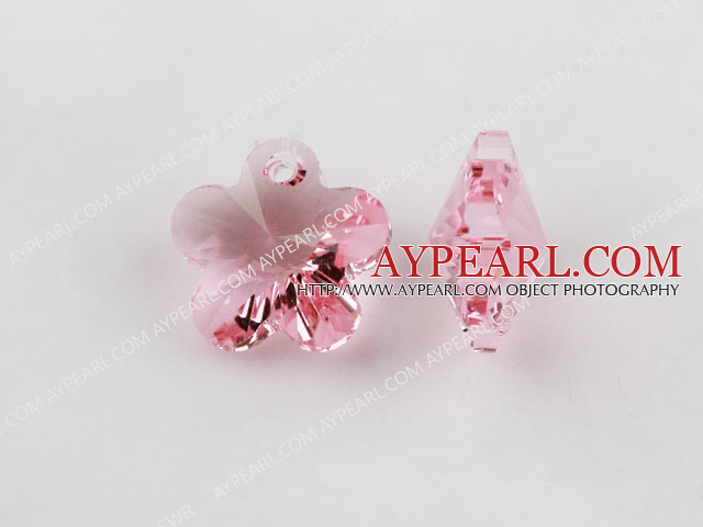 Austrain crystal pendants, purplish red, 6mm  quincunx. Sold per pkg of 2.