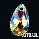 Austrian crystal beads, AB color, 22mm  tear drop shape. Sold per pkg of 2.