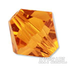 Austrian crystal beads, 4mm bicone gold. Sold per pkg of 1440