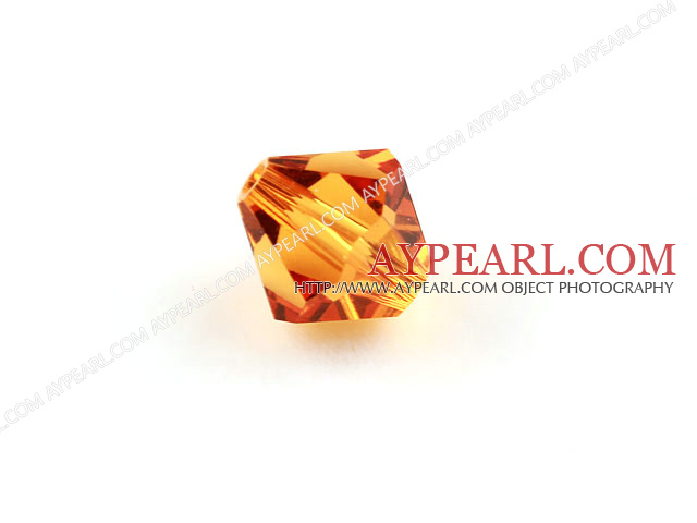 Austrian crystal beads, 4mm bicone ,gold . Sold per pkg of 1440