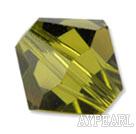 Austrian crystal beads,, 4mm bicone ,kelly. Sold per pkg of 1440