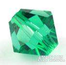 Austrian crystal beads, 4mm bicone,grass green . Sold per pkg of 1440