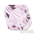 Austrian crystal beads, 4mm bicone,light amethyst . Sold per pkg of 1440