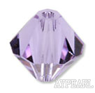 Austrian crystal beads, 4mm bicone,violet . Sold per pkg of 1440
