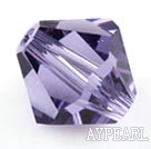 Austrian crystal beads, 4mm bicone,amethyst . Sold per pkg of 1440