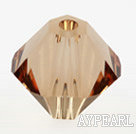 Austrian crystal beads, 4mm bicone,champagne . Sold per pkg of 1440